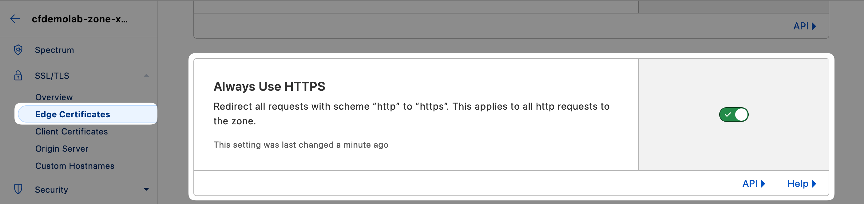 Always Use HTTPS 활성화