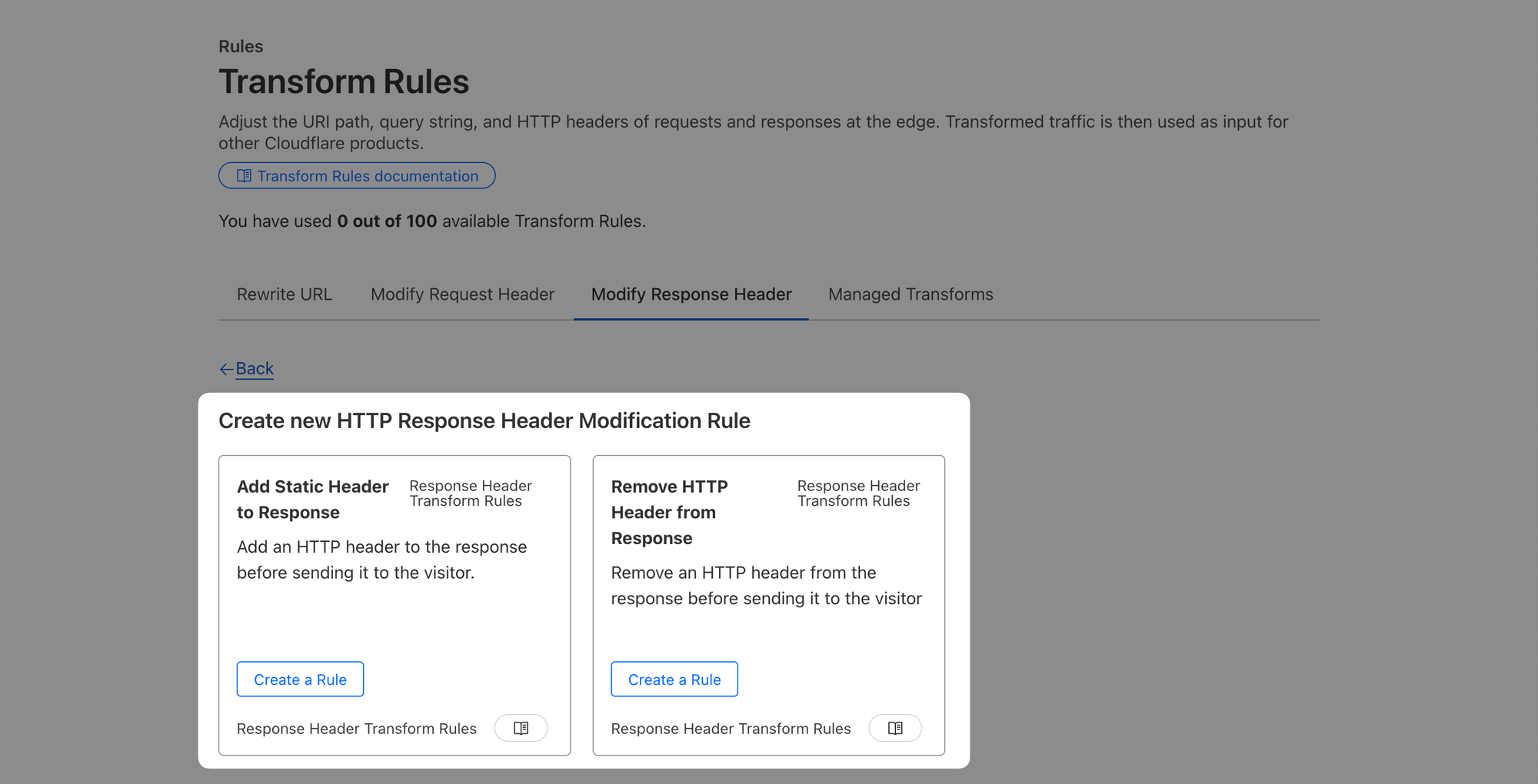 Transform Rule 템플릿